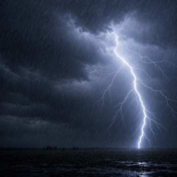 Lightning and rain screensaver